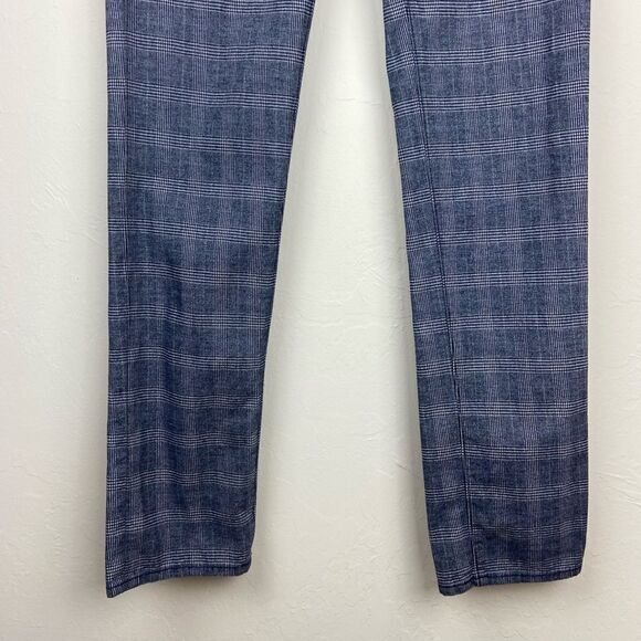 AG ‘The Marshall’ Slim Trouser - Navy Plaid - Picture 5 of 8